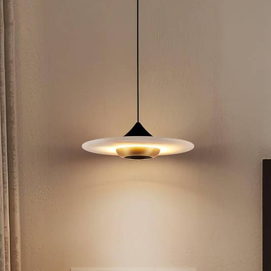 Flying Saucer Pendelleuchte | Marmor-Design LED Deckenlampe für stilvolle Beleuchtung