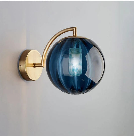 Spherical Glass Wall Lamp | Moderne Wandlampe mit Kugel-Glas & LED für Wohnzimmer & Schlafzimmer