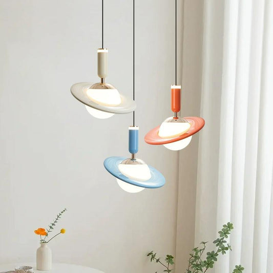Saturn Design Pendelleuchte | Moderne LED-Hängelampe im futuristischen Stil